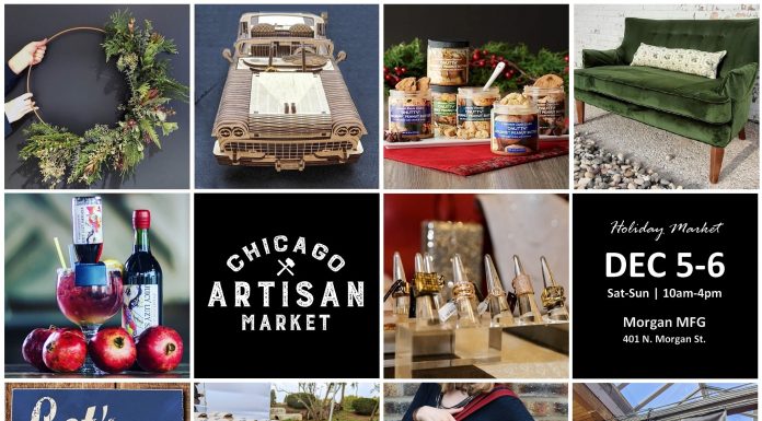 Chicago Artisan Market at Morgan MFG – Holiday Market (Dec 5-6) Chicago Artisan Market - Holiday Edition (Featured Image)